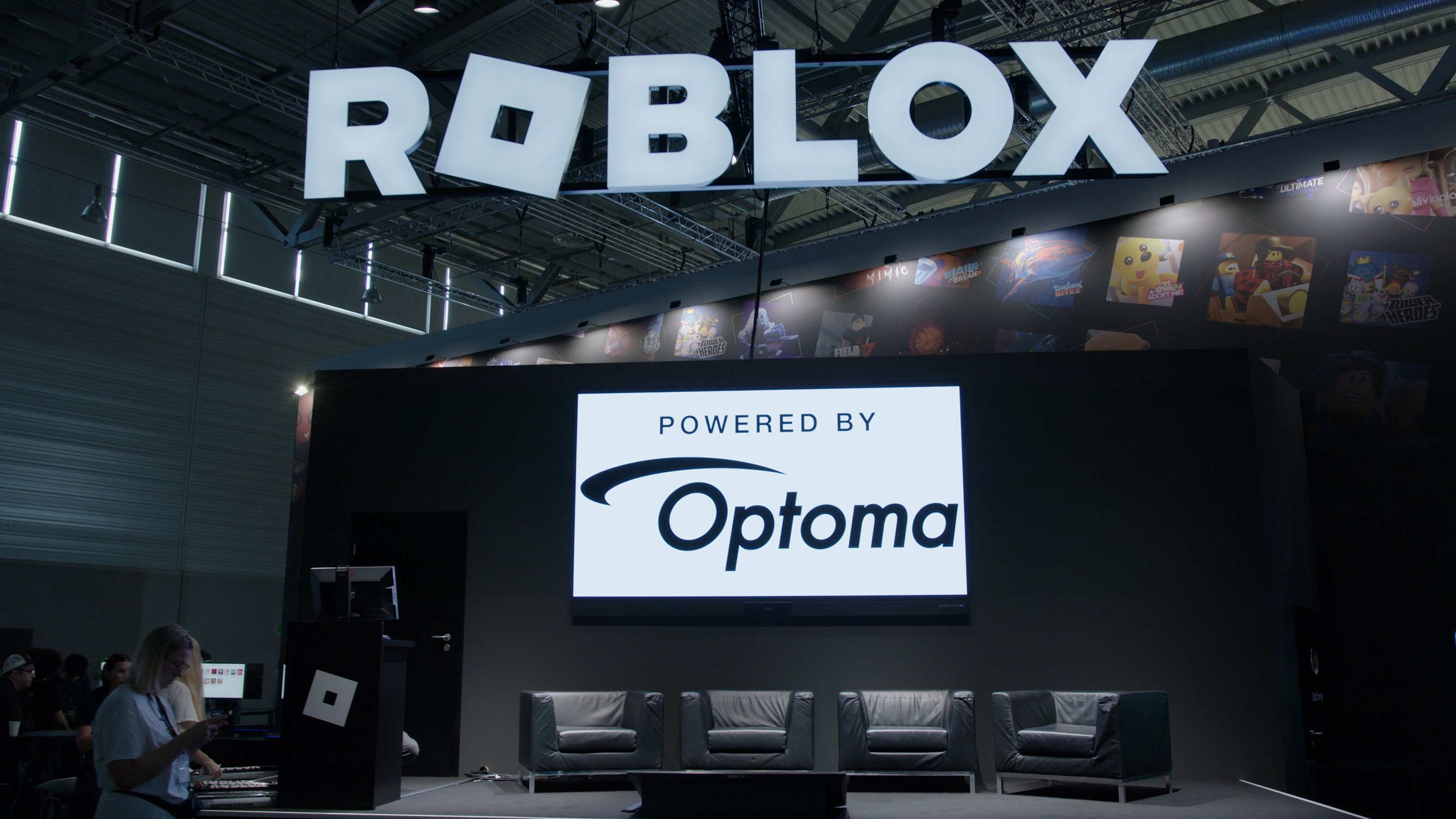 Экраны Optoma обеспечивают впечатления нового уровня для фанатов Roblox на Gamescom 2025